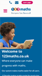 Mobile Screenshot of 123maths.co.uk